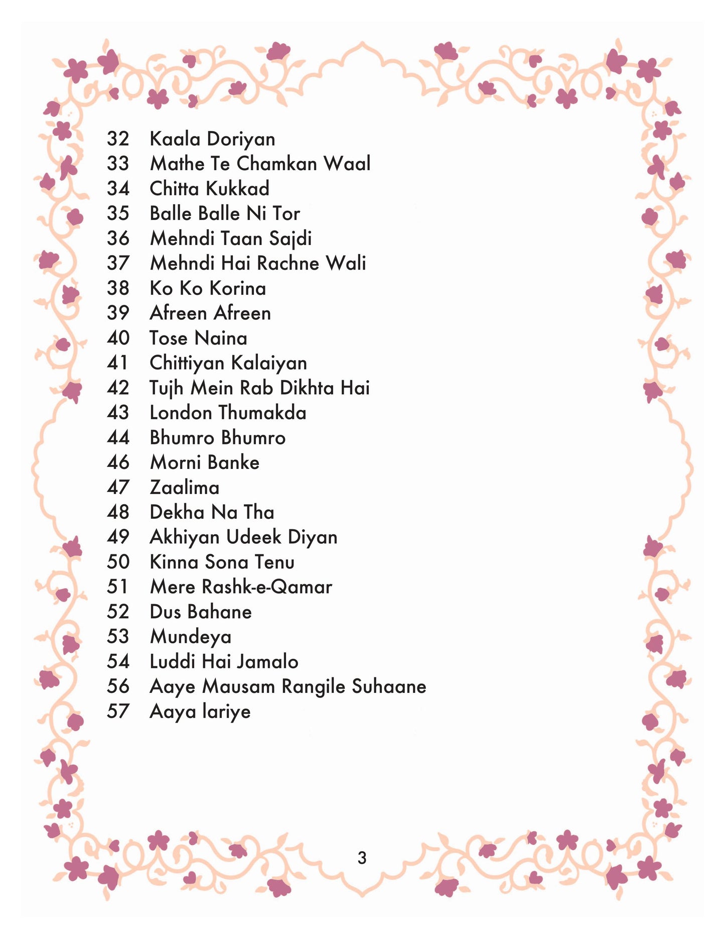 Dholki Song Booklet - Digital